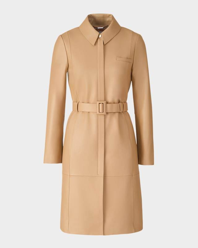 Wendy Slim Leather Top Coat